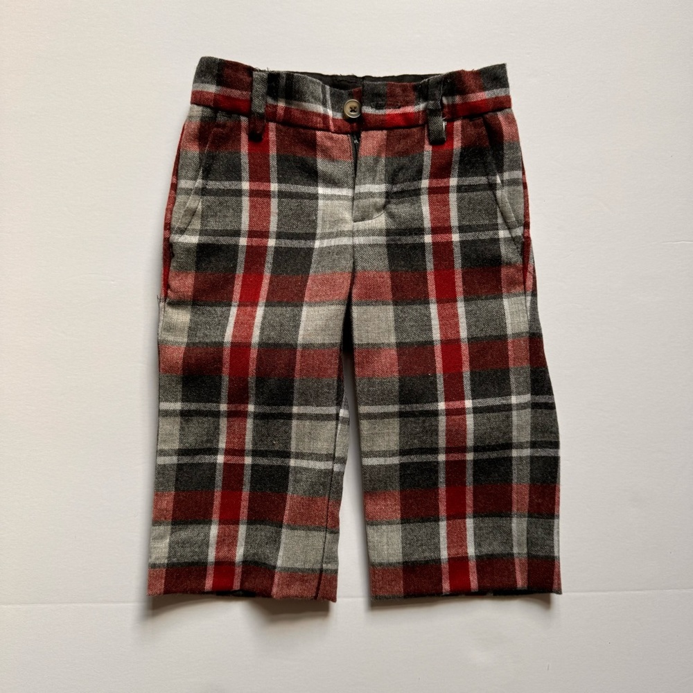 Janie and Jack baby plaid dress pants